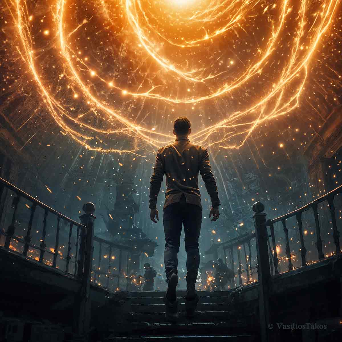 Σελήνη στον Λέοντα σε νυχτερινό ουρανό με χρυσό φως